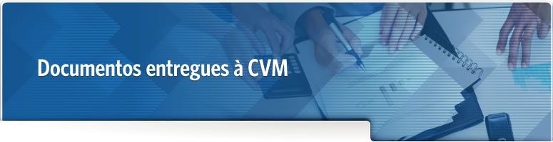 Banner Documentos entregues &agrave; CVM